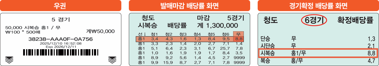 시복승식 배당률